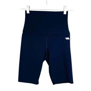 Running Bare Bike Shorts Women 2 / 4 Black Pull On High Waist Workout Yoga